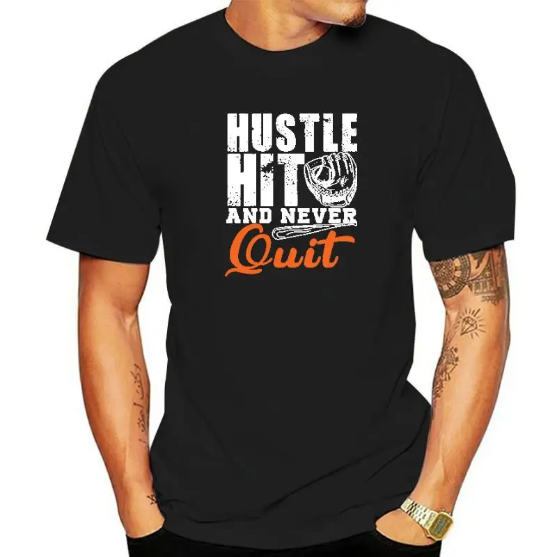 

Never Quit Funny T-Shirts Men's Oversized Cotton Tops Streetwear Tee Shirts Boy's Casual Short Sleeve Tees