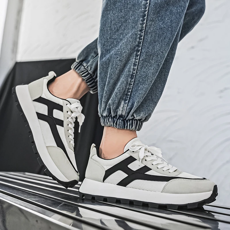 Мужская повседневная обувь модные противоскользящие мужские кроссовки уютная