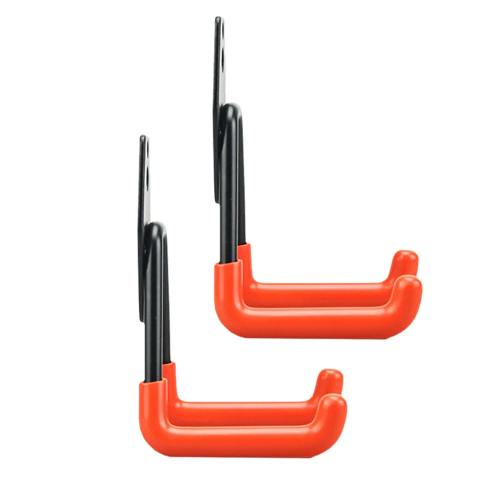 

2 Pcs Utility Hook Wall Mount Garage Hooks Tool Bike Hanging Organization Heavy Duty Iron