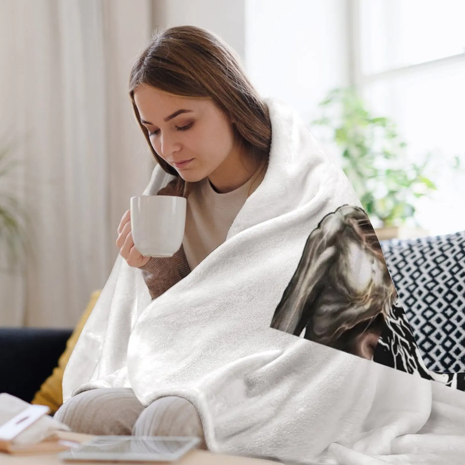 Одеяло с изображением сирены Creepypasta Creature тяжелое декоративное фланелевое одеяло