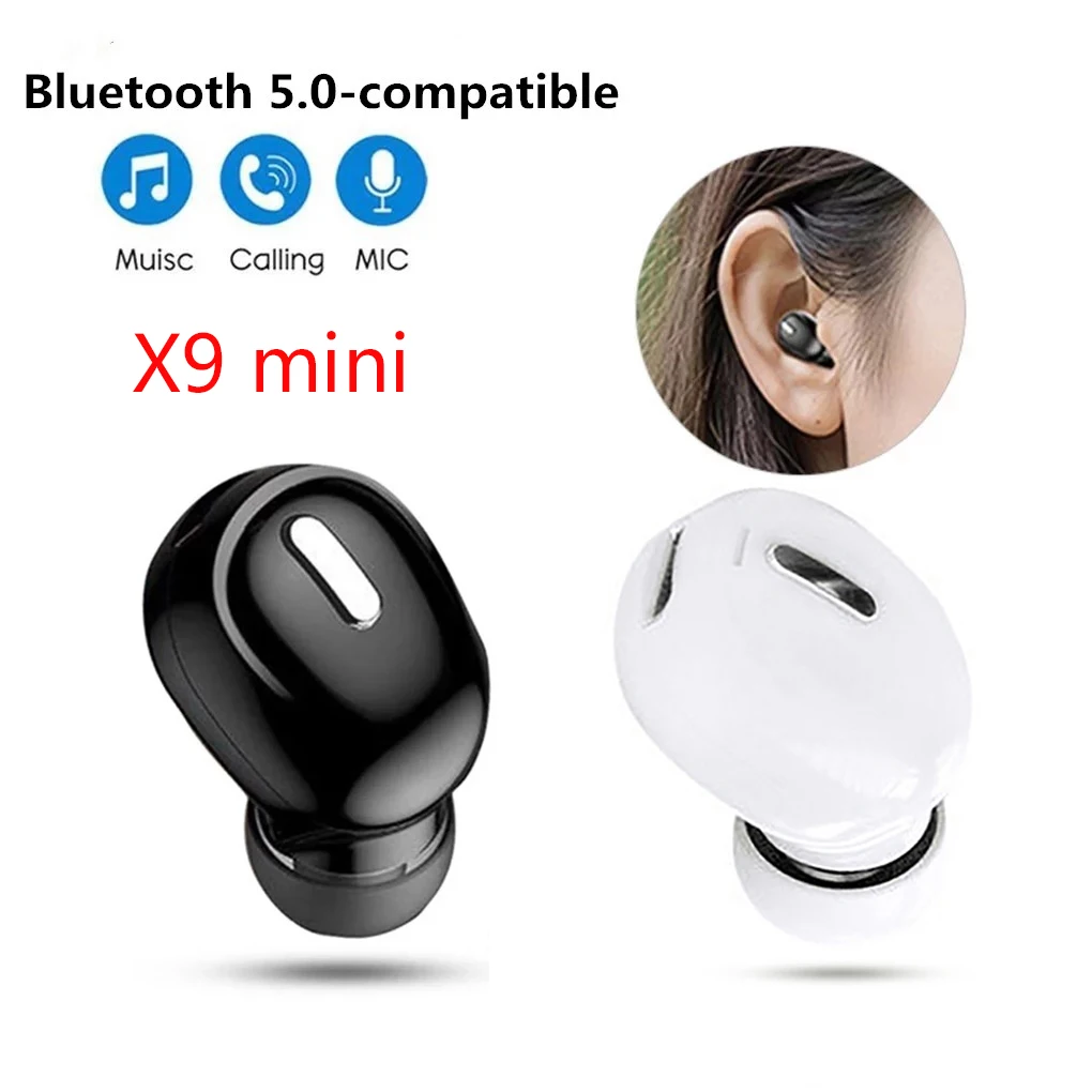 

X9 Bluetooth-compatible Earphone Wireless Bluetooth Headphones Handsfree Stereo Earbuds Sport Gaming Headset For iPhone Xiaomi