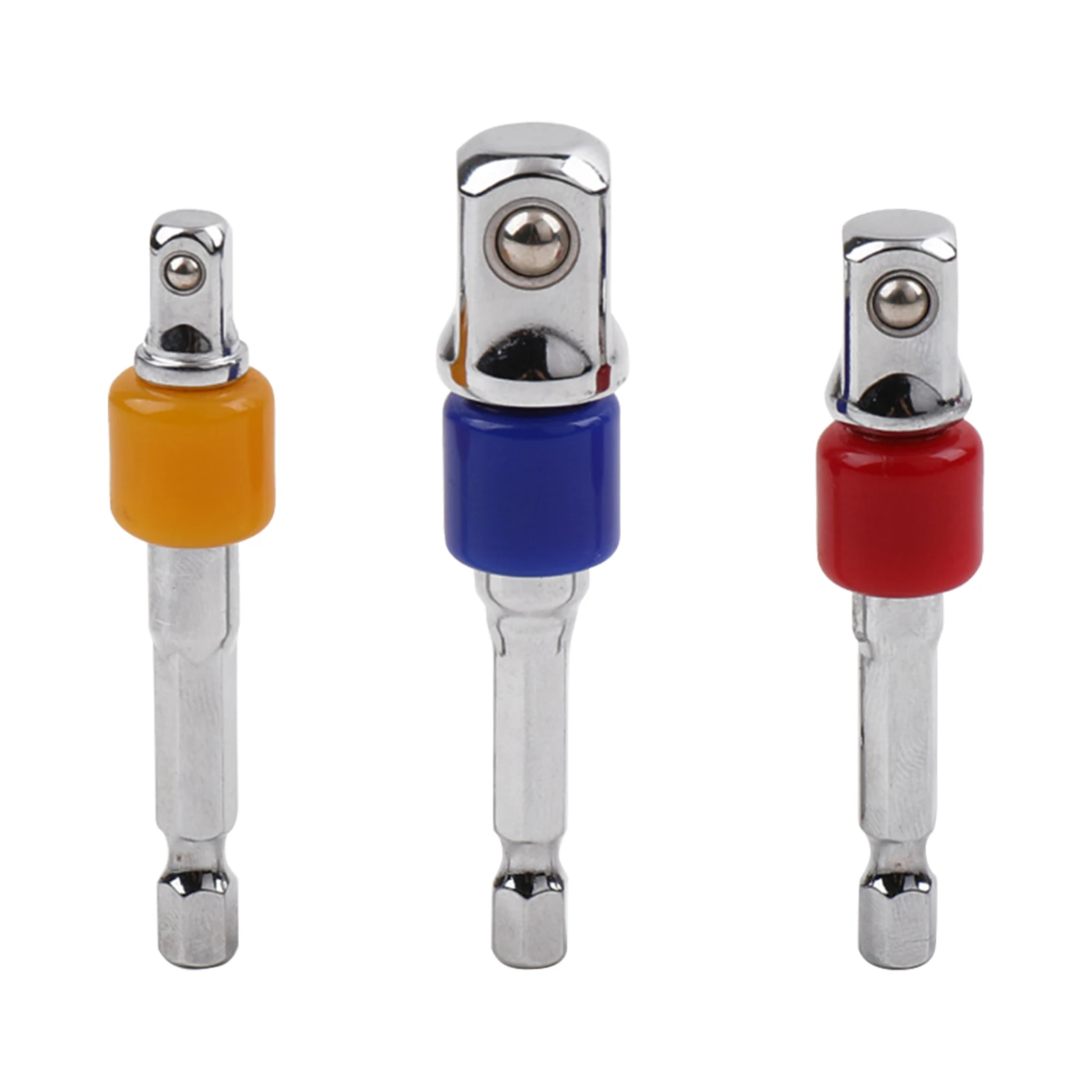 

3pcs Socket Adapter Set Extension Rod Practical Chrome Vanadium Steel Driver Durable Electric Impact Wrench DIY Hex Shank