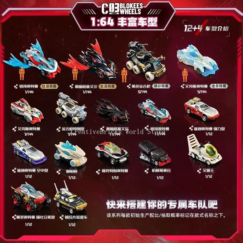Фото Конструктор Blokees Ultraman Серия C03: Патрульная машина «Свет и Тьма», модель для сборки, игрушка для самостоятельной сборки, подарок на день рождения для детей №3