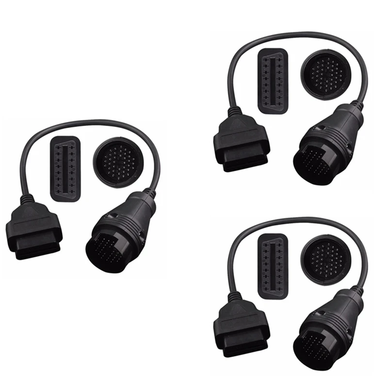 

3X For Benz MB 38 Pin To 16 Pin OBD2 OBD II Diagnostic Adapter For Mercedes 38 Pin OBD 38Pin Connector