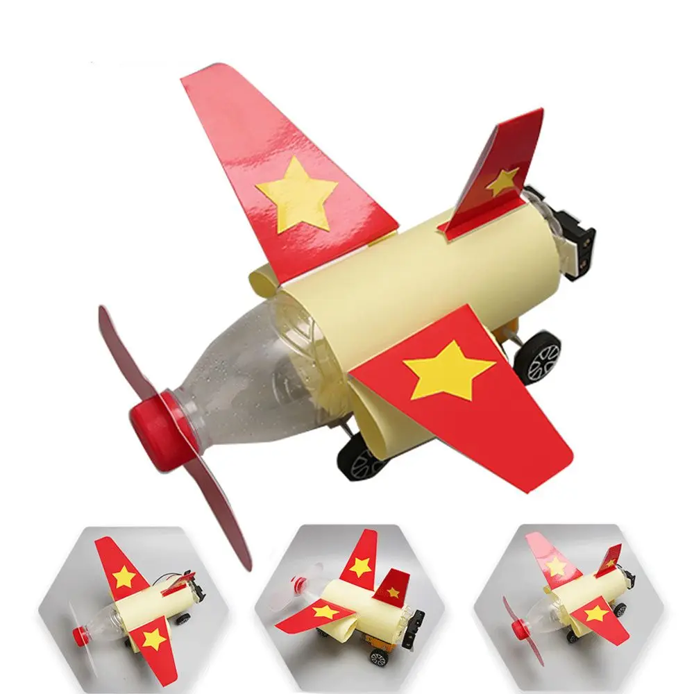 

Wooden Gifts Hand Craft School Projects Physics Learning Science Experiment Educational Kits Electric Aircraft