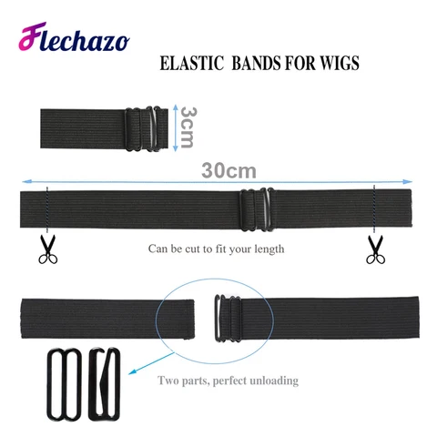 Эластичные ленты для париков Flechazo, 50 шт.