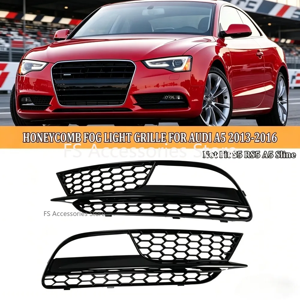 Фото Пара передних противотуманных фар с решеткой для Audi A5 2012 2013 2014 2015 2016 8T0807681H (не для S-LINE Sportback)! №1