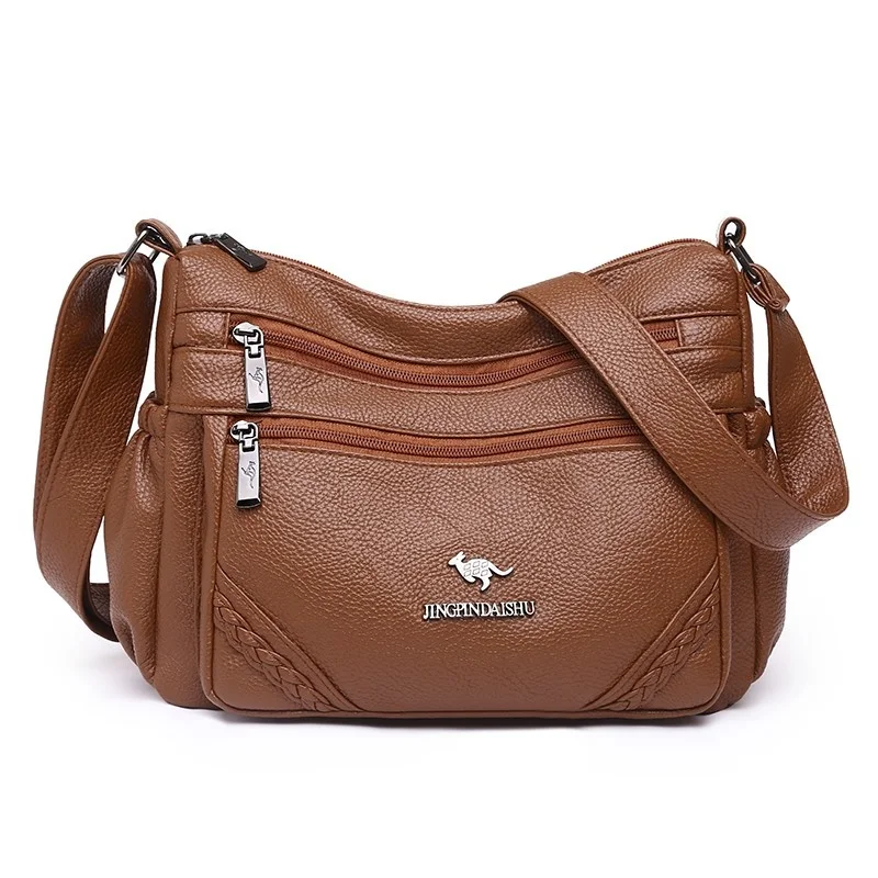 

Casual Crossbody Bags PU Leather Fashion Tote Handbag Shoulder Bag For Women High Quality Brand Female Messenger Bag