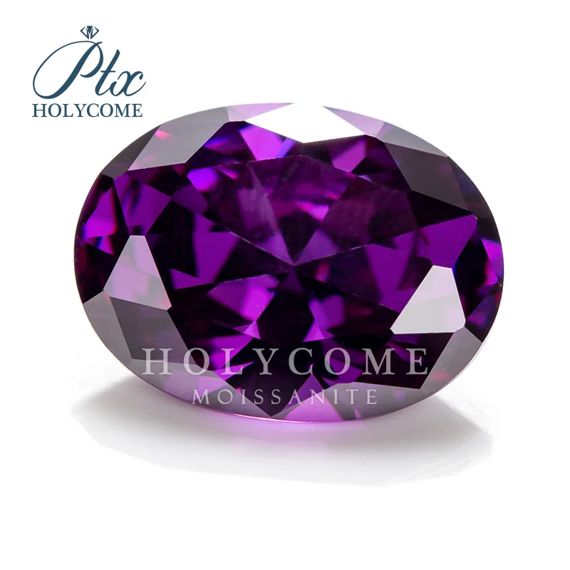 

PURPLE COLOR 9*11MM CUBIC ZIRCONIA 5A QUALITY gemstone 모이사나이트 Камни احجار كريمة piedras preciosas sueltas