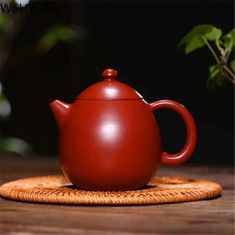 

230ml Raw Ore Dahongpao Tea Set Chinese Yixing Purple Clay Teapot Master Handmade Filter Beauty Tea Kettle Home Zisha Drinkware