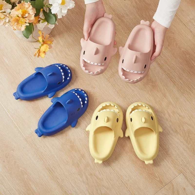 Children Cute Soft Slippers Home Bathroom Slippers For Women Men Thick 4.0cm Bottom Slippers House Use Slippers