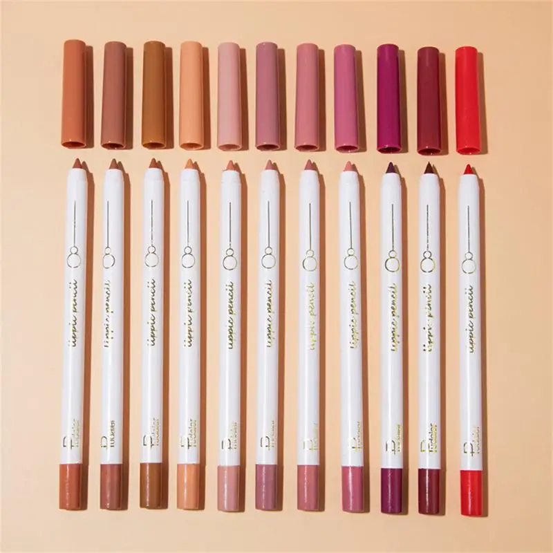 

Waterproof Contour Lipliner Long Lasting Makeup Velvet Lipstick Lip Pen New Make-up Lip Liner Set Outline Lip Shape Lip Liner