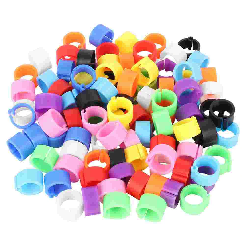 

150 Pcs Ringd Plastic Pigeon Clip Rings Poultry Ring Pigeon Foot Band Numbered Chicken Band Bird Foot Rings