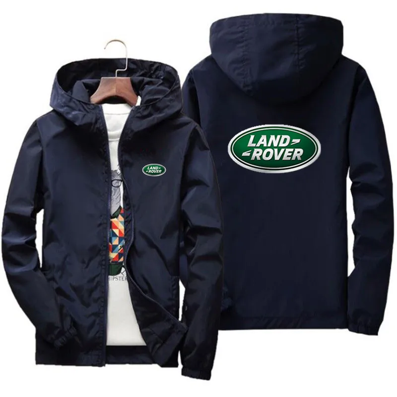 

Land Rover Auto Print 2022 Summer New Men's Bomber Jacket Ultra Thin Zipper Sun Protection Casual Fashion Design Sports Trend