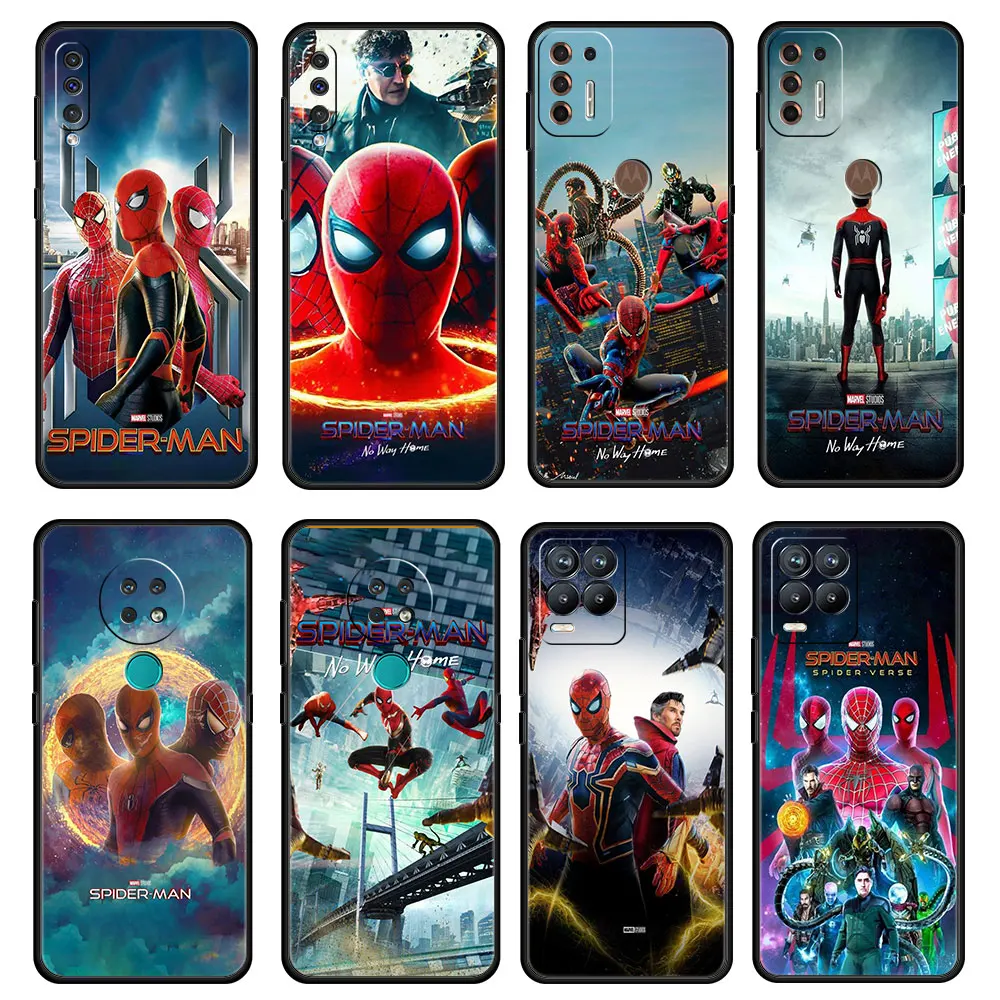 Чехол для телефона Samsung Galaxy A50 A70 A40 M31 Realme 8 7 6 Pro C21 C3 Motorola G30 чехол Marvel Человек-паук 3
