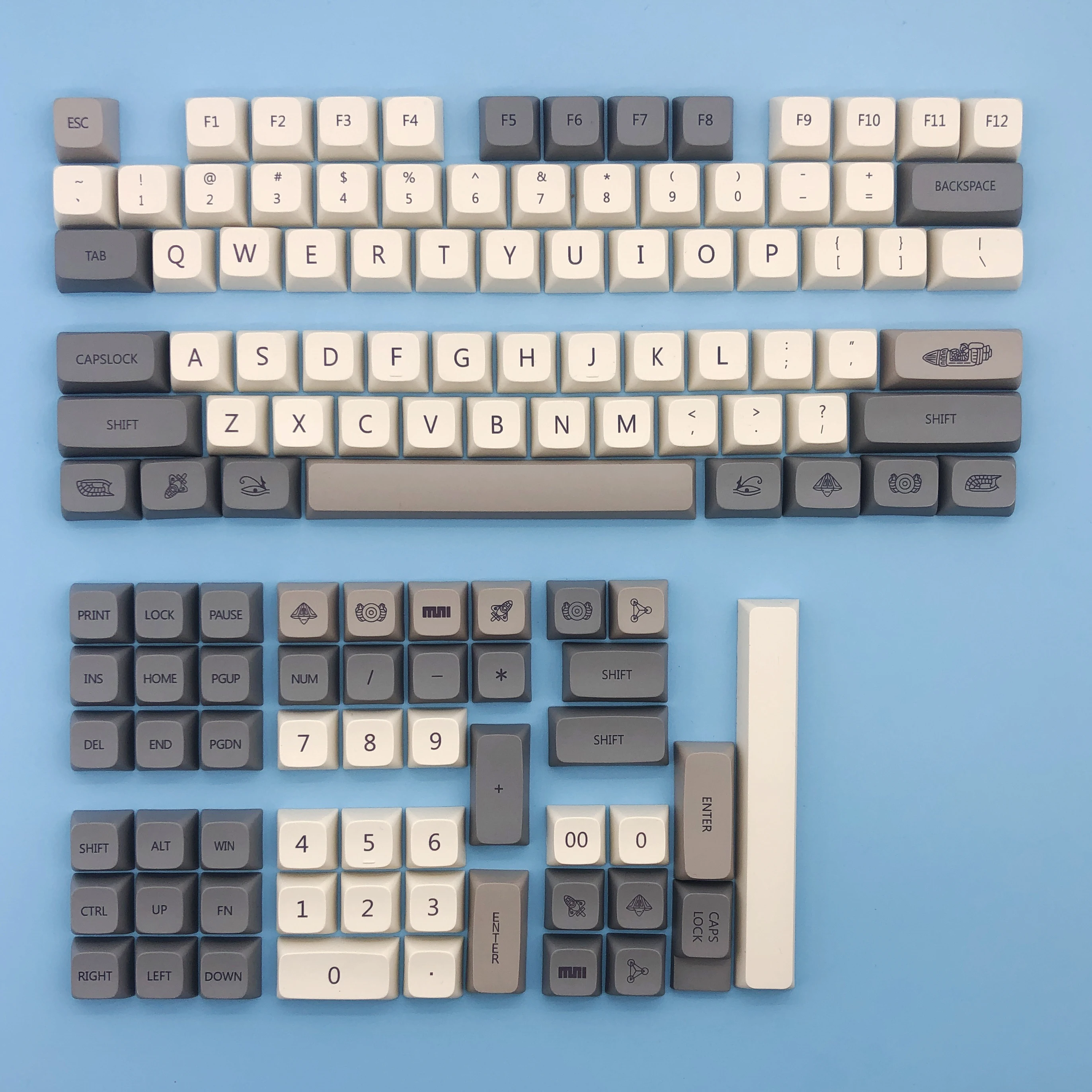 Клавиатура METOO XDA Profile 125key PBT клавиатура под заказ для механической клавиатуры MX