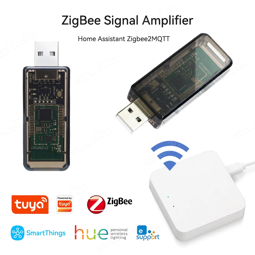 

ZigBee 3.0 USB Signal Amplifier Extender Signal Repeater for Tuya eWeLink Home Assistant ZigBee2MQTT Tasmota SmartThings Philips