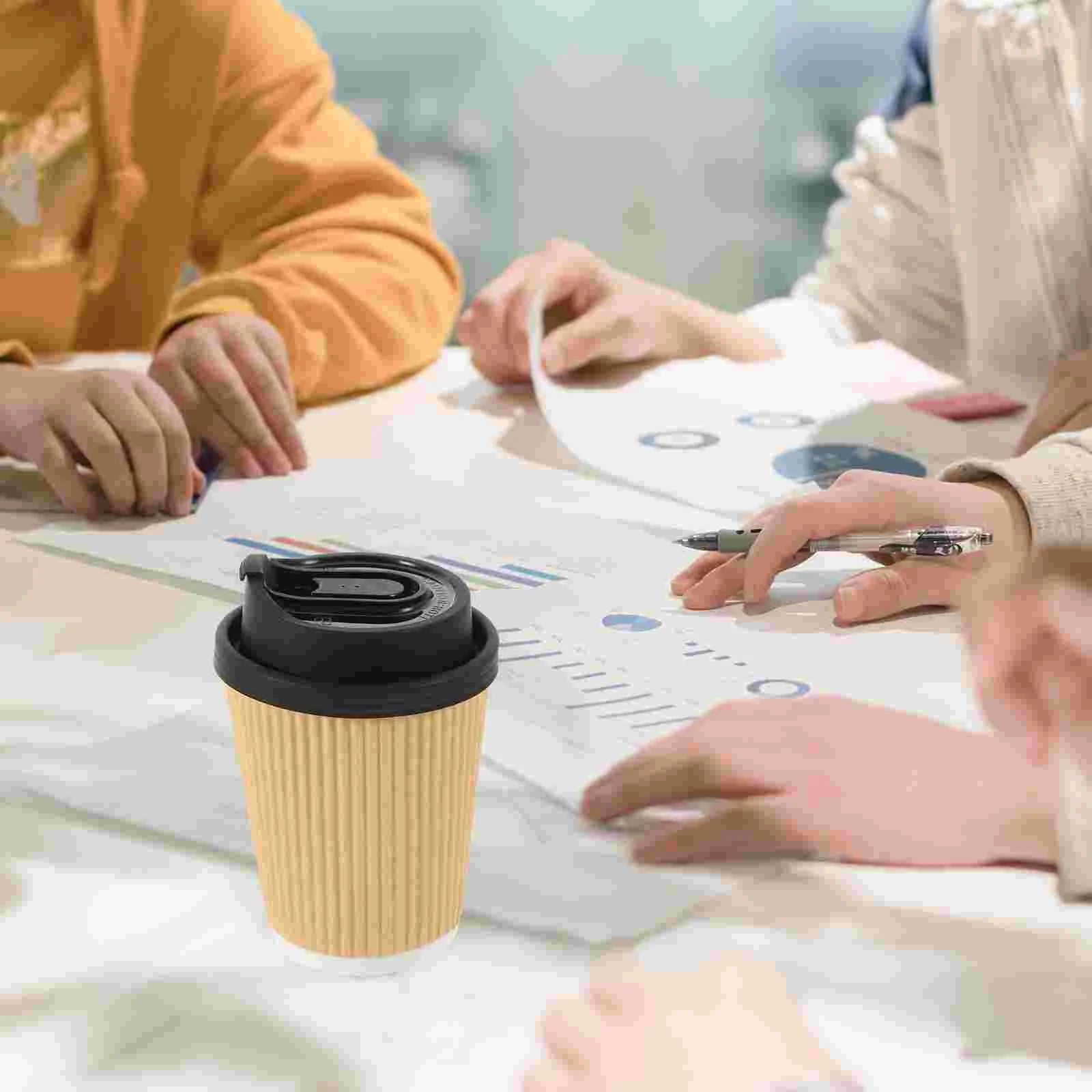 

1 Set of Disposable Coffee Cups Hot Milk Cups To Go Coffee Cups Practical Drinking Cups Milk Cups