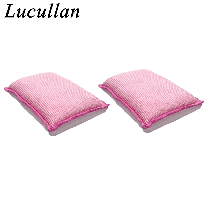 

Lucullan Pink Scrub Ninja Чистящая губка для салона (5 x 3,5 дюйма) Большая и более толстая для лучшей чистки