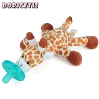 newborn baby toys pacifier cute cartoon plush animals pacifiers infant training equipment multicolor silicone pacifier baby toys