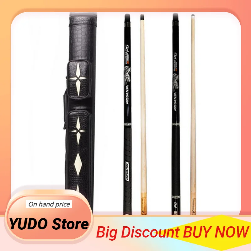 

PREOAIDR 3142 P6 Billiard Pool Cue 13mm 11.5mm 10mm Tips Maple Billiard Stick Shaft Break Cues Punch Jump with Pool Cue Case Set