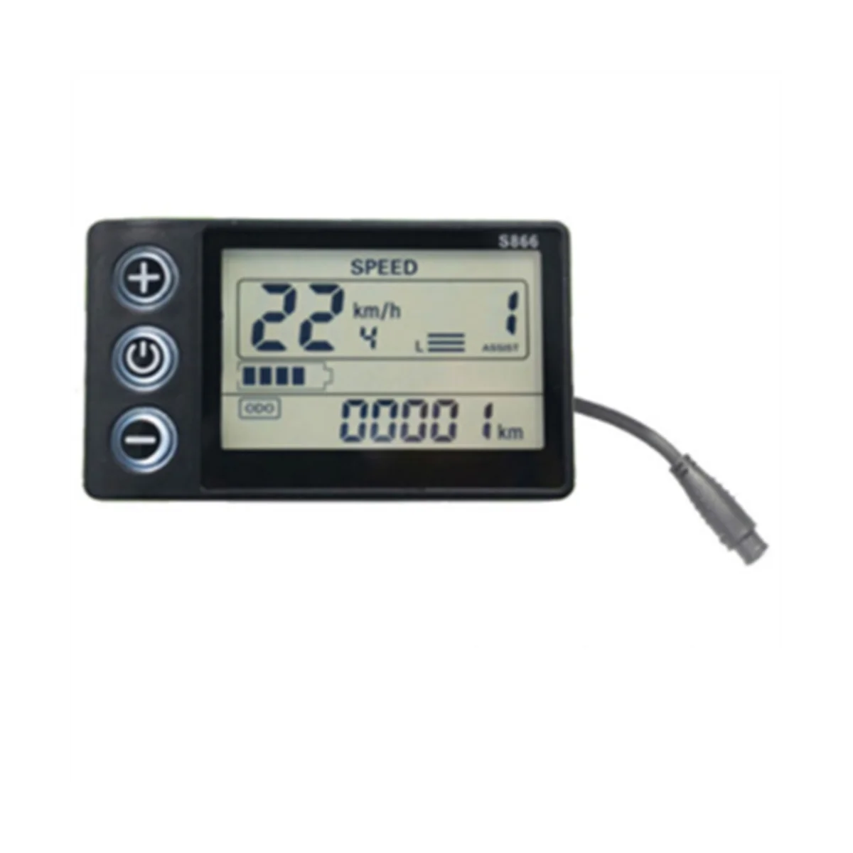 

24V 36V 48V 60V Waterproof LCD Display S866 Controller Panel Dashboard Electric Bike Display for Electric Scooter(6Pin)