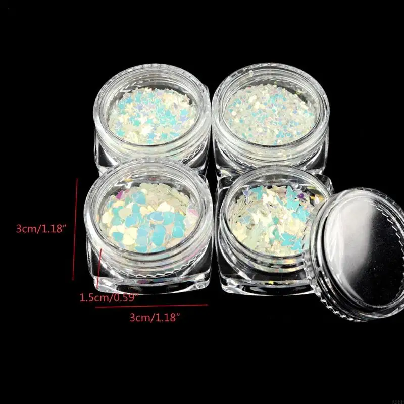 A9BF милый для Butterfly Star Luminous SeedingIns 4-стильный сияние в темных блестках DIY D