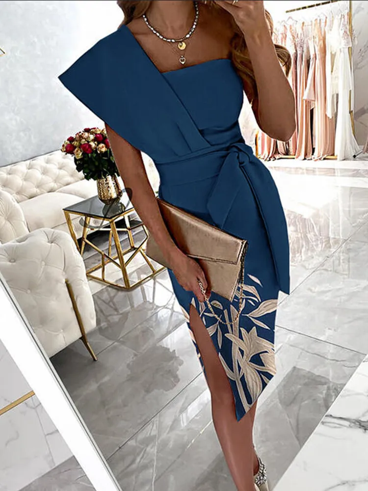 

Factory Wholesale Custom 4 Colors Woman Clothes Female Clothing Elegant Dresses for Women 2022 Party Chic Evening Dress Women's