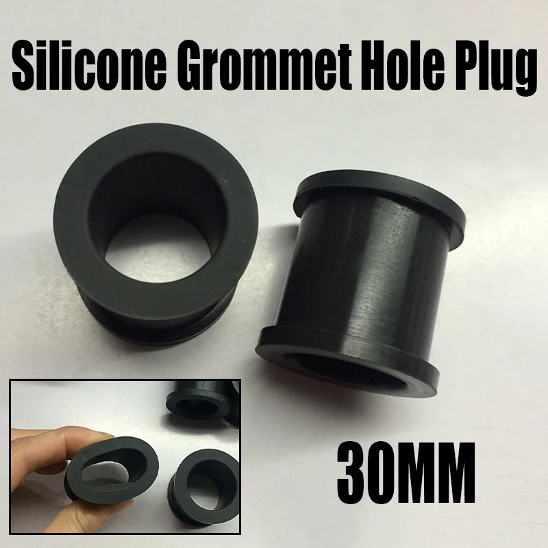 

Черная ажурная силиконовая резиновая втулка с отверстием для отверстия, 1-3 шт., 30 мм, кольцо для прокладки провода, проводки, защита розетки