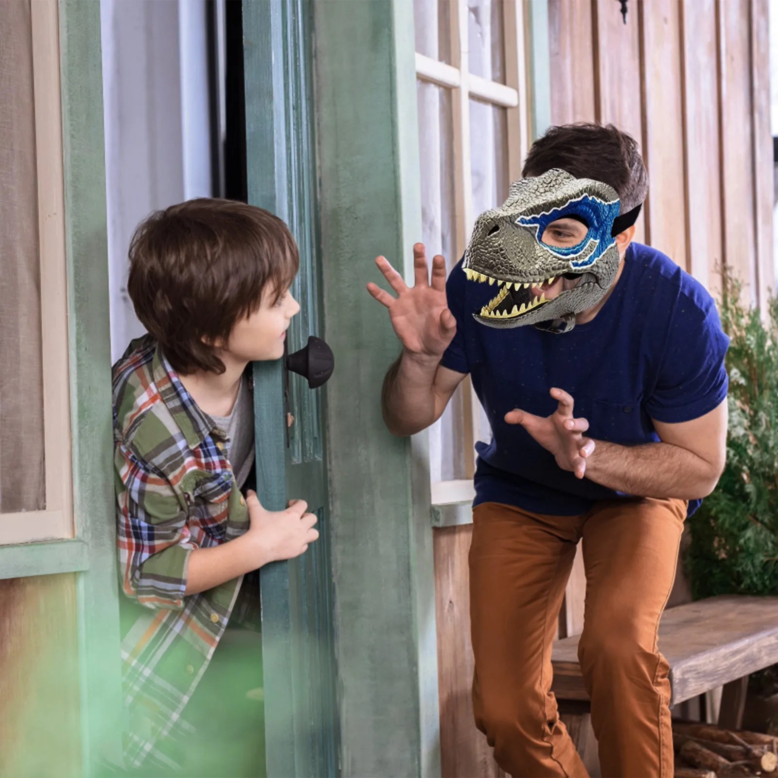 Маска динозавра латексная ужасный головной убор с открытым Ротом дракона для