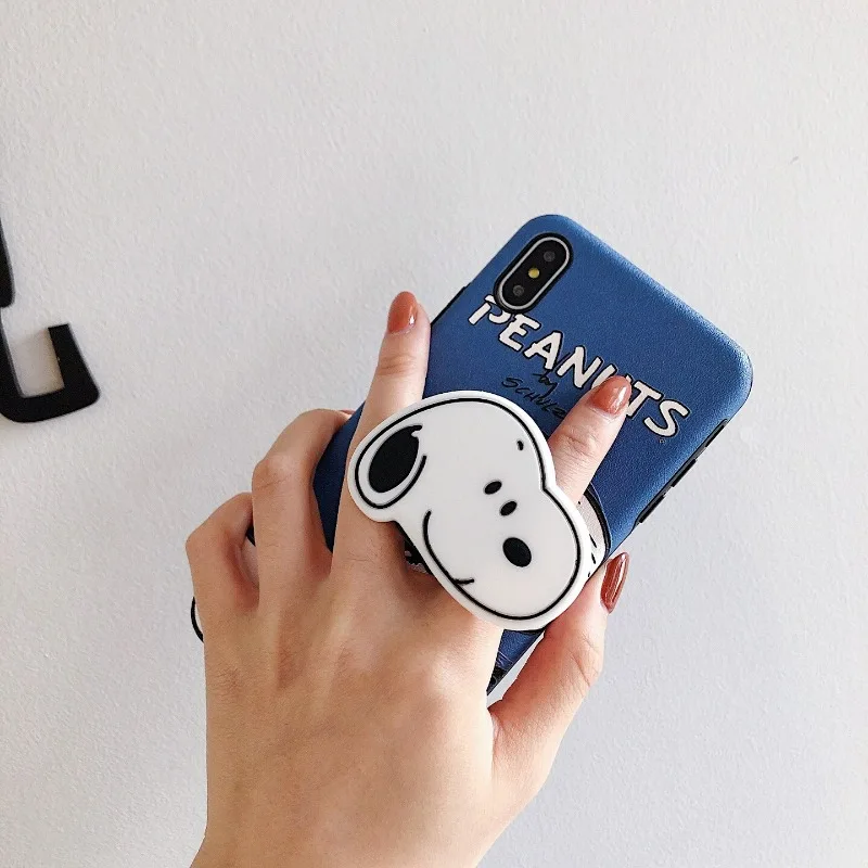 Чехол для телефона с магнитным держателем и милым мультяшным рисунком Snoopy Samsung