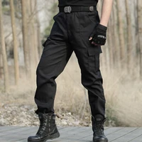 black military cargo pants mens check working pantalones tactical trousers men army combat airsoft casual pants camo sweat