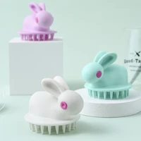 1pcs baby bath brush cute rabbit shampoo massage brush hairdressing supplies baby shampoo comb massage