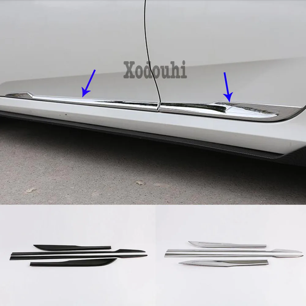 

Car Detector Side Door Body Cover Trim Sticker Strips Molding Bumper Frame Parts For Honda Civic 10th Sedan 2019 2020 2021
