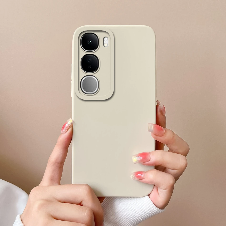 Простой чехол для Vivo V40 V30 V50 V60 Lite V40SE V30SE V40E V30E, мягкий жидкий силиконовый чехол с защитой от падения, полная защита, задние чехлы для телефона (art.: 3920d251b09fa) - 3920d251b09fa