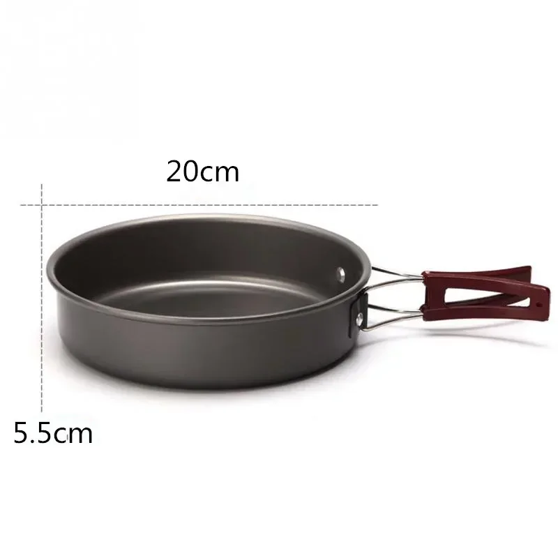 

Camping Fry Pan Multifunction Outdoor Campfire Pot Picnic Middle Frying Fry Portable Single Pot Camp Cooking Supplies 2021 New