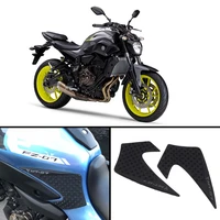 motorcycle tank pad protector sticker decal gas knee grip tank traction pad for yamaha fz07 mt 07 mt07 mtt690 mtt690p ab tracer