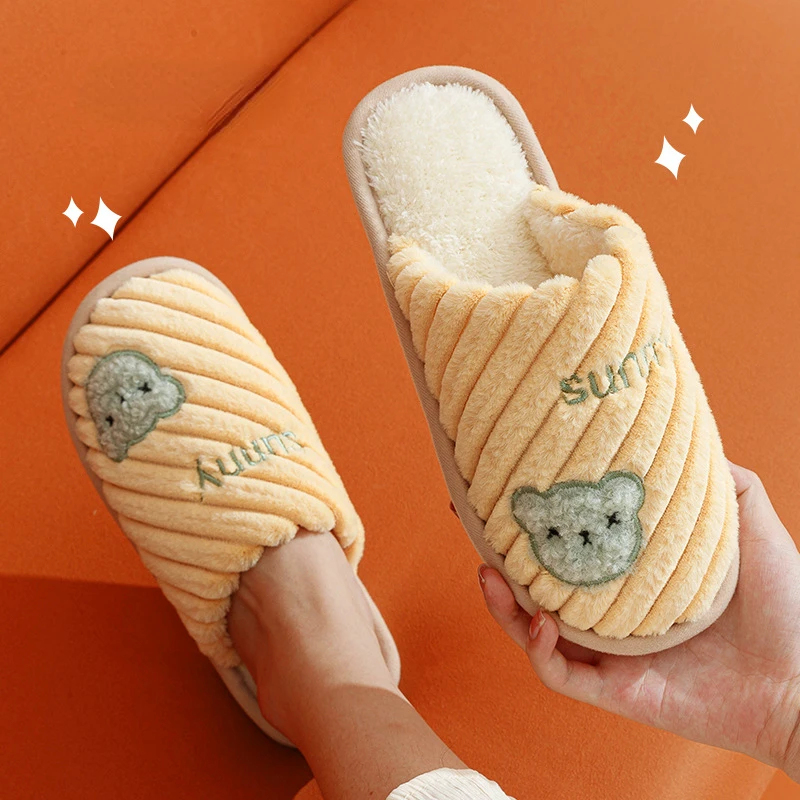 

Мужские и женские новые домашние теплые и удобные хлопковые тапочки для дома Симпатичные плюшевые парные модели Zapatos Mujer на осень и зиму