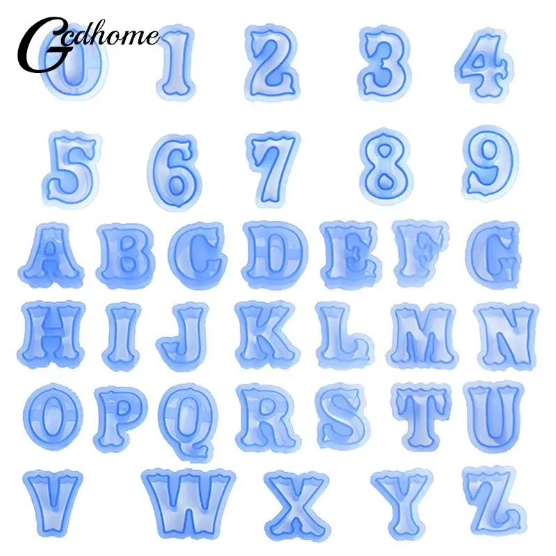 

Capital Letter Number Silicone Mold Fondant Cake Cookies Jelly Decoration Tool Chocolate Candy Kitchen Baking Mold