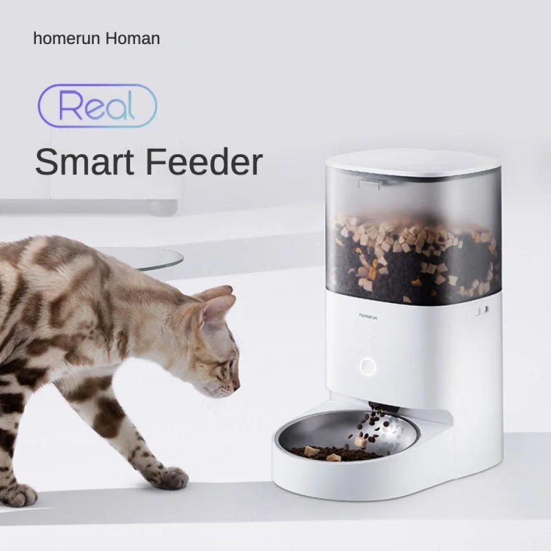 

4L Automatic Feeder Cat Timed Ration Intelligent Pet Food Dog Food Feeder Remote Control Sealed Preservation Intelligent Storage