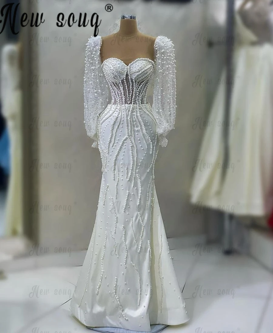 

Женское вечернее платье-русалка, элегантное платье до пола с бусинами и жемчугом, платье для свадебной вечеринки, бальное платье для выпускного вечера