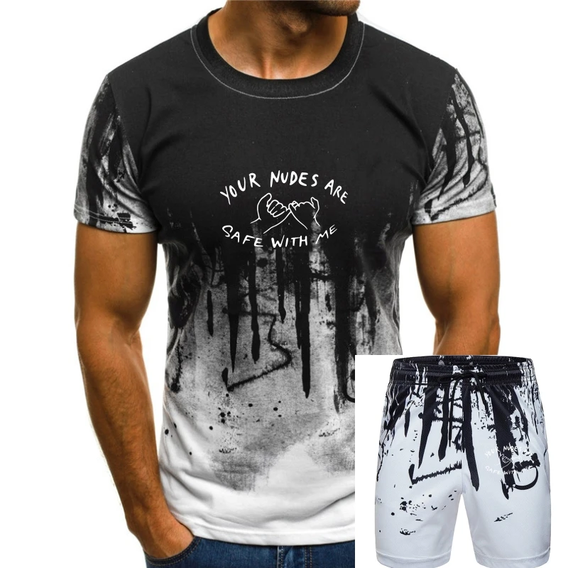 

Your Nudes Are Safe With Me T-Shirt Black-Navy For Men-Women