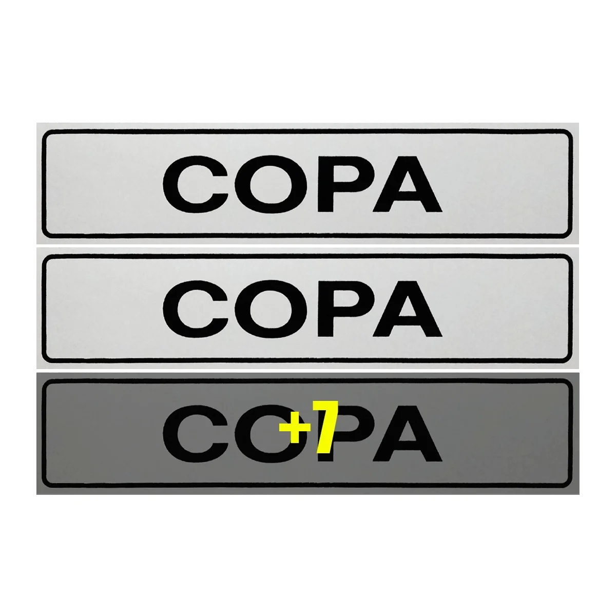 

Combo 10 Signs Cup 30x7 Access-B-512/1 F9e