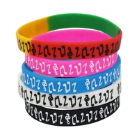 hot sale 5pcs music note silicone wristband for music fans concert colorful silicone bracelets bangles gift sh130