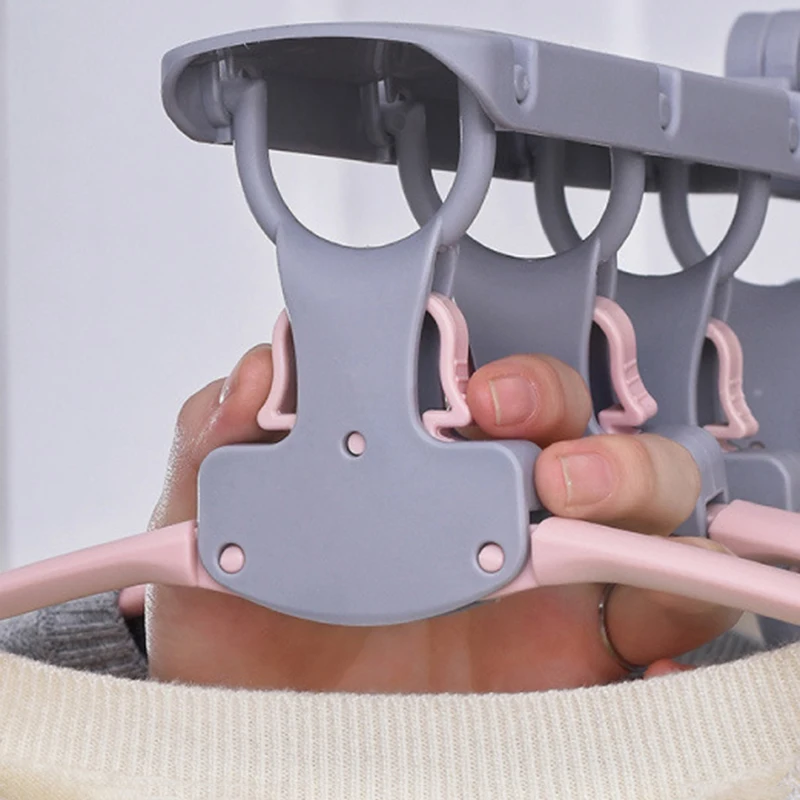 

Multifunctional Folding Hanger Storage Artifact Multi-layer Shrink Indoor Household Wardrobe Drying Rack Hanger