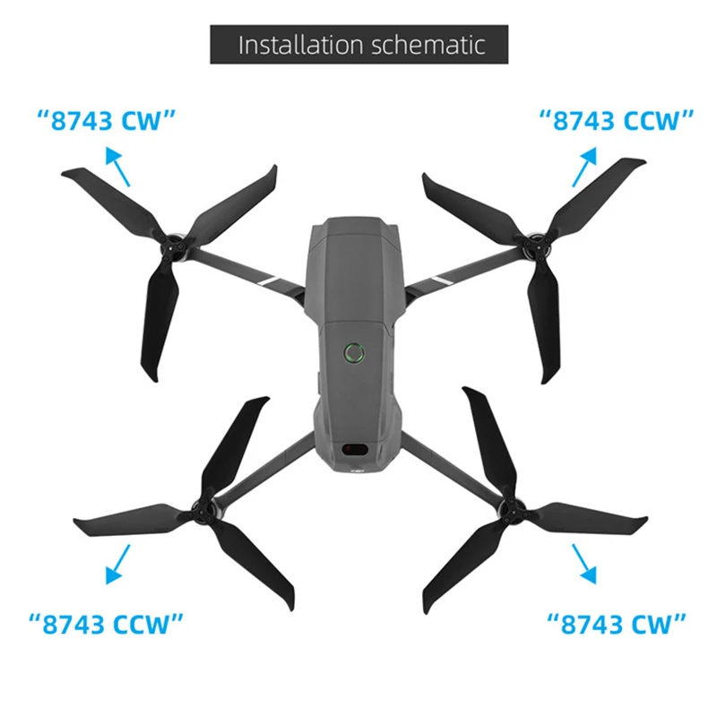 Пропеллеры с тремя лопастями для дрона DJI Mavic 2 Pro Zoom |