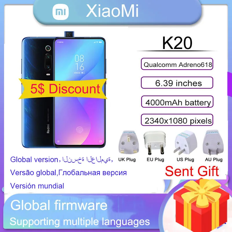 Xiaomi Redmi K20 smartphone MI 9T 6GB RAM 128GB ROM Android Snapdragon 730 cellphone hot sales