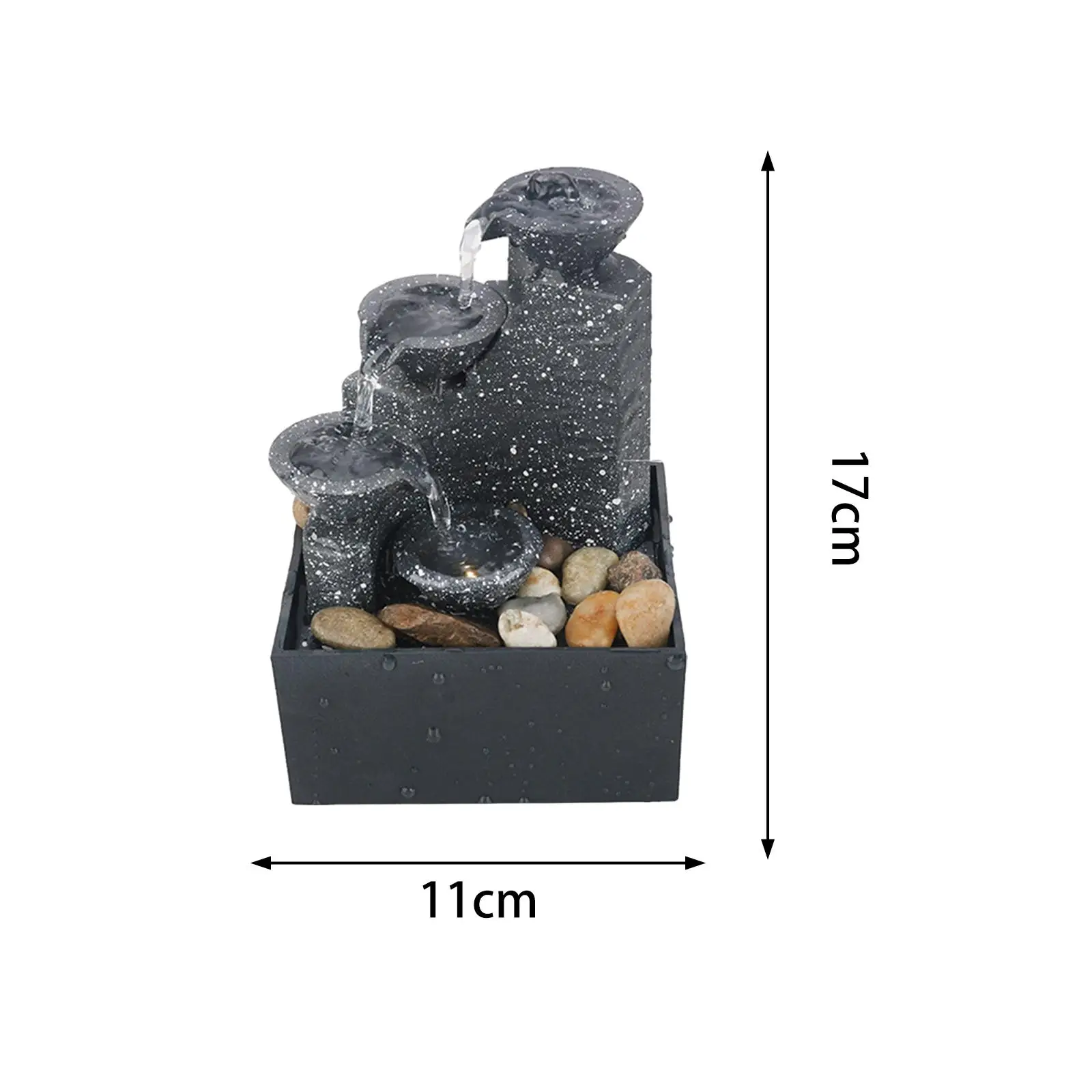 Настольный водяной фонтан Fengshui декоративный традиционный расслабляющий водопад