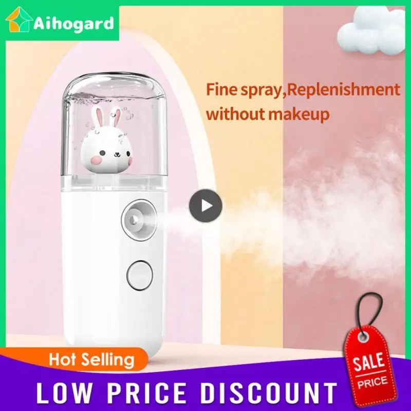 

Mini Portable Beauty Humidifier USB Rechargeable Nebulizer Face Steamer Moisturizing Skin Care Tools Home Hydrating Instrument