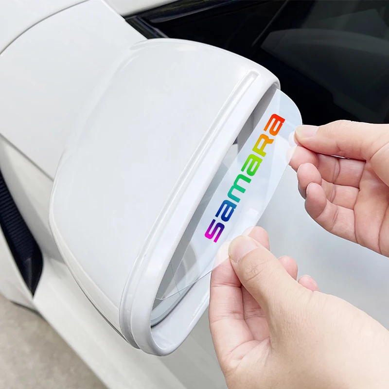 

2PCS Transparent Car Rearview Mirror Protector Rain Eyebrow Visor For LADA SAMARA